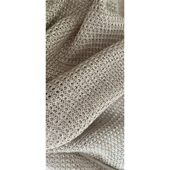 Vince Womens Knit Sweater Beige Long Sleeve Lightweight Pullover Size L - Picture 6 of 9